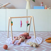 EEVEVE Mata dziecięce PLAYMAT Modern Blocks - Old Pink