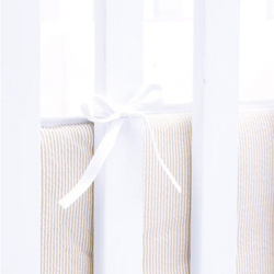 HOPPEKIDS Baby bed bumper 60x120 cm, sand stripes