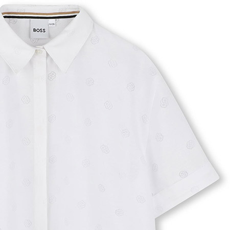 TWINSET Girls short sleeve shirt, white