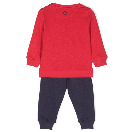 TRUSSARDI Boys red and navy tracksuit