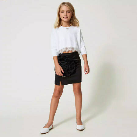 TWINSET Girls short skirt in black