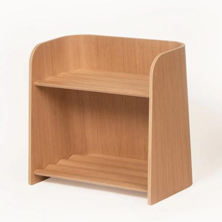 Curve Lab Montessori Kids curvy bookcase, small