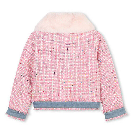 BILLIEBLUSH Girl's pink tweed jacket