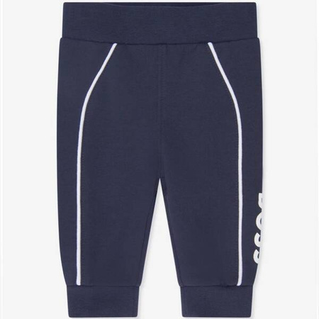 BOSS Kids Boys boys three-piece logo tracksuit in navy