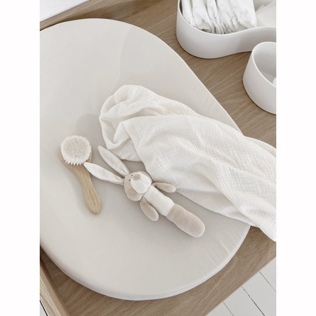 We Are Bitte Oval Changing Pad, Stone