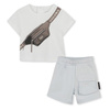 The Marc Jacobs Baby Boys pale blue and white shorts set