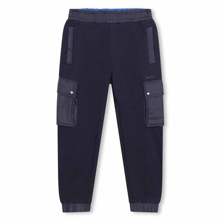 BOSS Kids Boys navy tracksuit pants with pockets