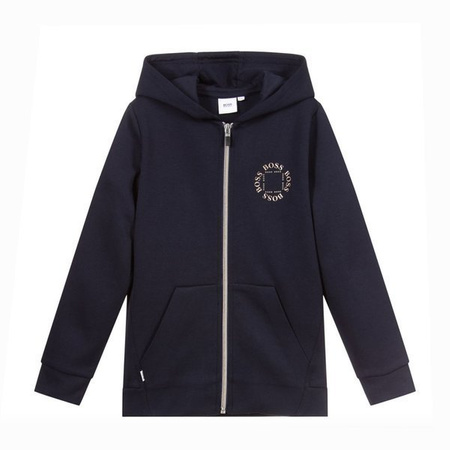 BOSS KIDS Two Material Hooded Cardigan Suit