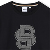 BOSS Kids T-shirt dziewczęcy z krótkim rękawem z aplikacją logo
