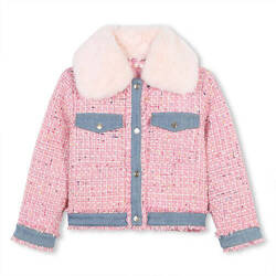BILLIEBLUSH Girl's pink tweed jacket
