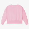 KARL LAGERFELD KIDS Bluza dziecięca różową a aplikacją kotka