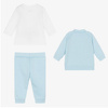 KARL LAGERFELD Kids Baby boys blue and white set