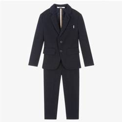 BOSS Kids Boys two-piece navy suit