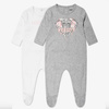 KENZO Kids Komplet prezentowy - dwa pajacyki niemowlęce Tiger dla chłopca w prezentowym pudełku