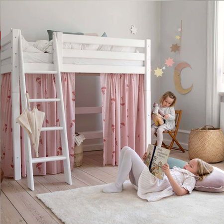 HOPPEKIDS ECO Luxury Łóżko dziecięce piętrowe z ukośna drabinką 70x160 cm