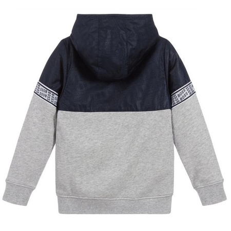 BOSS KIDS Two Material Hooded Cardigan Suit