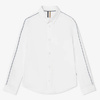 BOSS Kids Boys long sleeve white shirt
