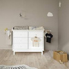 OLIVER FURNITURE WOOD Komoda dziecięca z trzema szufladami white