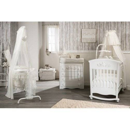 NANNY Iron Cradle Queen Cream