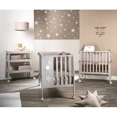 PICCI STELLA Kołyska rozkładana do rozmiarów łóżeczka kremowa