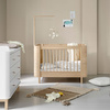 OLIVER FURNITURE WOOD MINI+ COT BED INCL. JUNIOR KIT, OAK