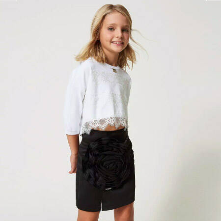 TWINSET Girls short skirt in black