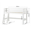  HOPPEKIDS  ECO Luxury łóżko Łóżko na niskiej antresoli z ukośną drabinką 70x160 cm