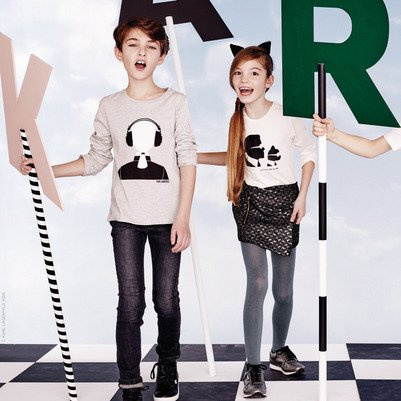 KARL LAGERFELD KIDS Dżinsy chłopięce