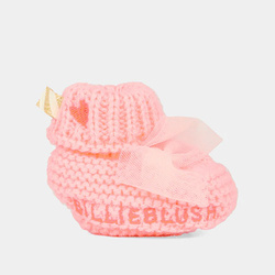 BILLIEBLUSH Рожеві в'язані дитячі черевички для дівчаток