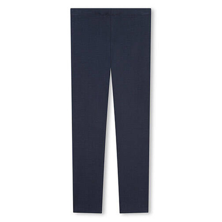 KENZO Kids Leginsy dziewczęce granatowe z logo