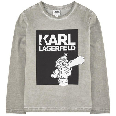 KARL LAGERFELD Kids Top chłopięcy z długim rękawem