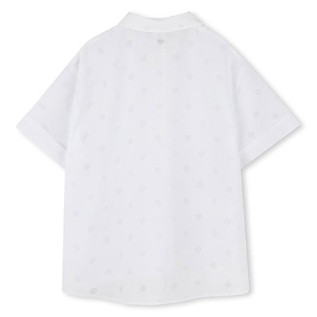 TWINSET Girls short sleeve shirt, white