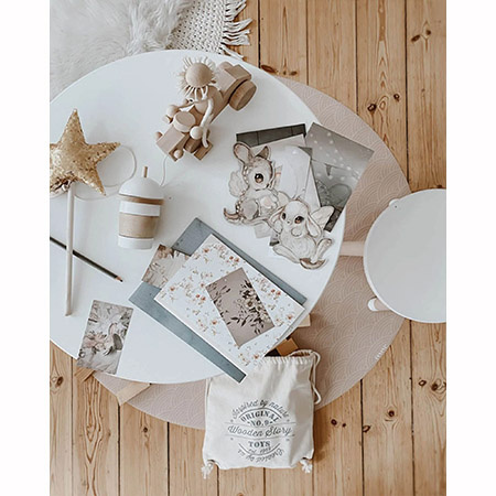 EEVEVE Mata podłogowa Splat mat - Rainbow - Mocha