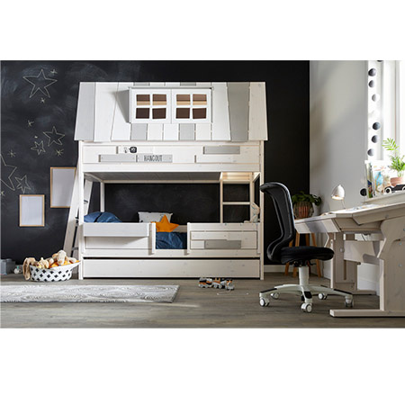 LIFETIME Kidsrooms bed drawer XL 120x200, whitewash