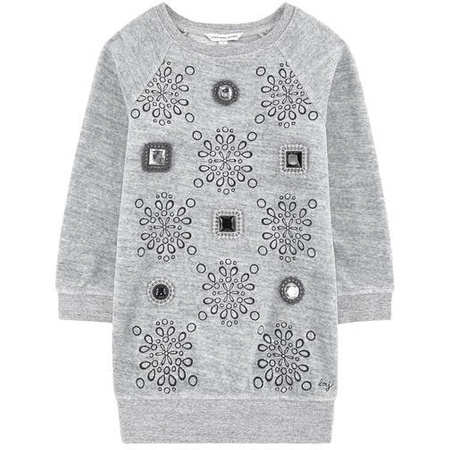 THE MARC JACOBS Sukienka z długim rękawem ozdobiona biżuterią