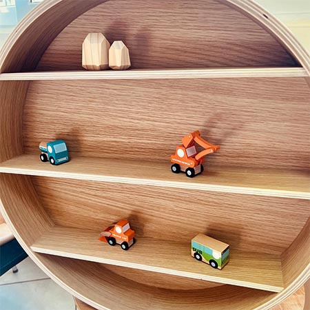 Curve Lab Montessori Kids round shelf