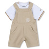 BOSS KIDS Boys dungarees and t-shirt set