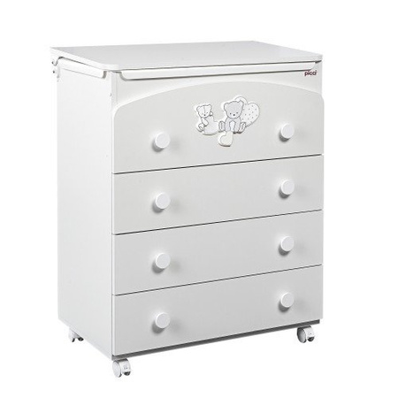 PICCI AMELIA Komoda z wanienką biała