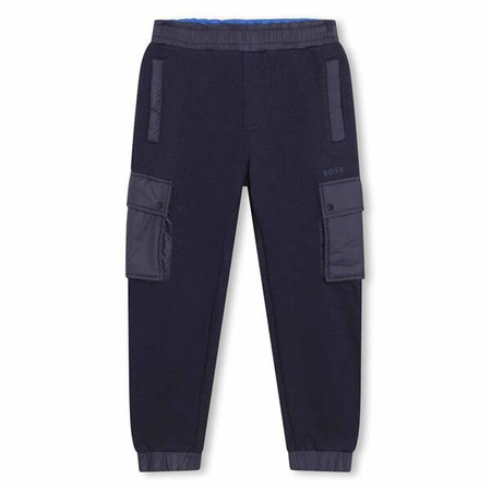 BOSS Kids Boys navy tracksuit pants with pockets