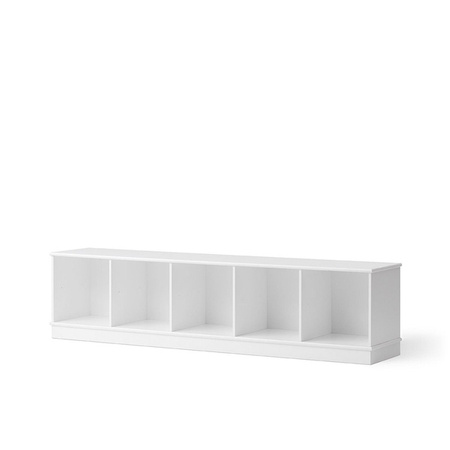 OLIVER FURNITURE Біла дерев'яна дитяча книжкова шафа з основою