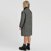 TWINSET Girls grey and black coat