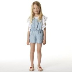 CARRÉMENT BEAU Girls blue dungarees