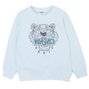 KENZO Kids Bluza chłopięca z długim rękawem błękitna Tiger
