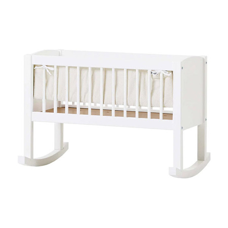 HOPPEKIDS Ochraniacz do kołyski dziecięcej 40x80cm w jasno-beżowe pasy