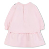THA MARC JACOBS Baby Dress with Long Sleeves and a Handbag Print, Pink