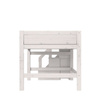 LIFETIME Kidsrooms Kid's Mid Sleeper Bed with Staircase 120x200 cm, whitewash