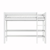 LIFETIME Kidsrooms Łóżko High Sleeper 152 cm z drabinką - Breeze, białe
