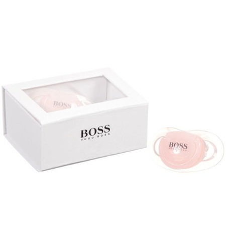BOSS Kids Smoczek różowy