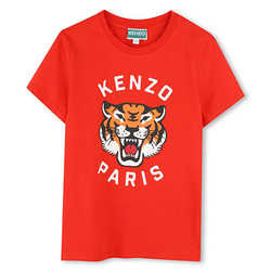 KENZO Kids Дитяча футболка з принтом «Тигр», червона