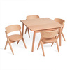 CurveLab Kids wooden Montessori square table oak